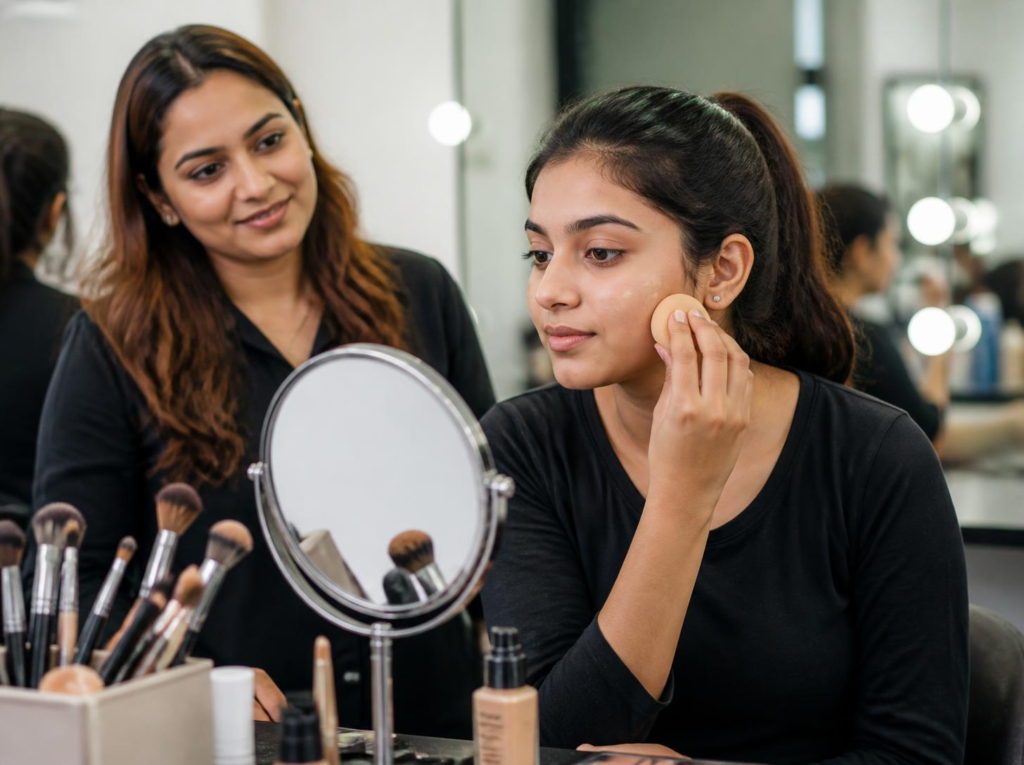 makeup steps for beginers